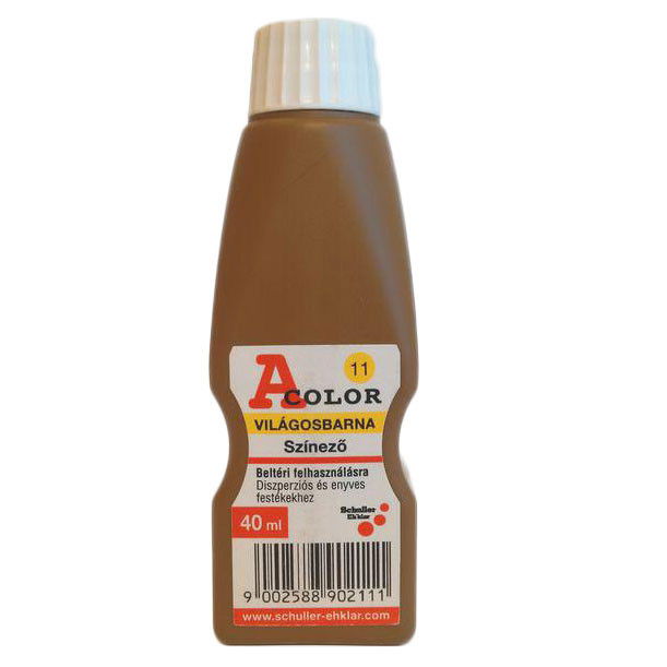 Schuller A-COLOR szintetikus, szerves színező, 40 ml, világosbarna termék fő termékképe