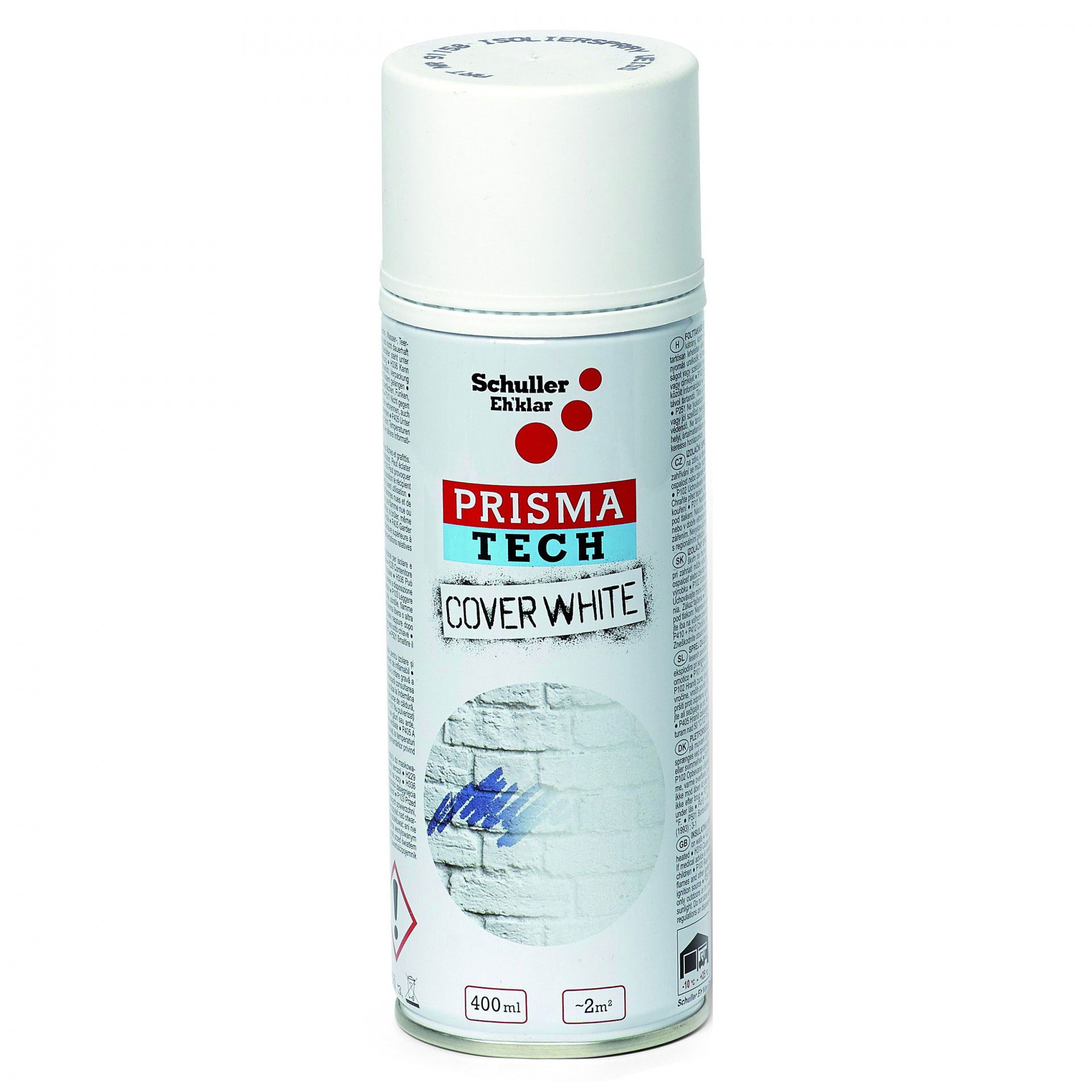 Schuller PRISMA TECH COVERWHITE folttakaró spray, fehér, 400 ml termék fő termékképe