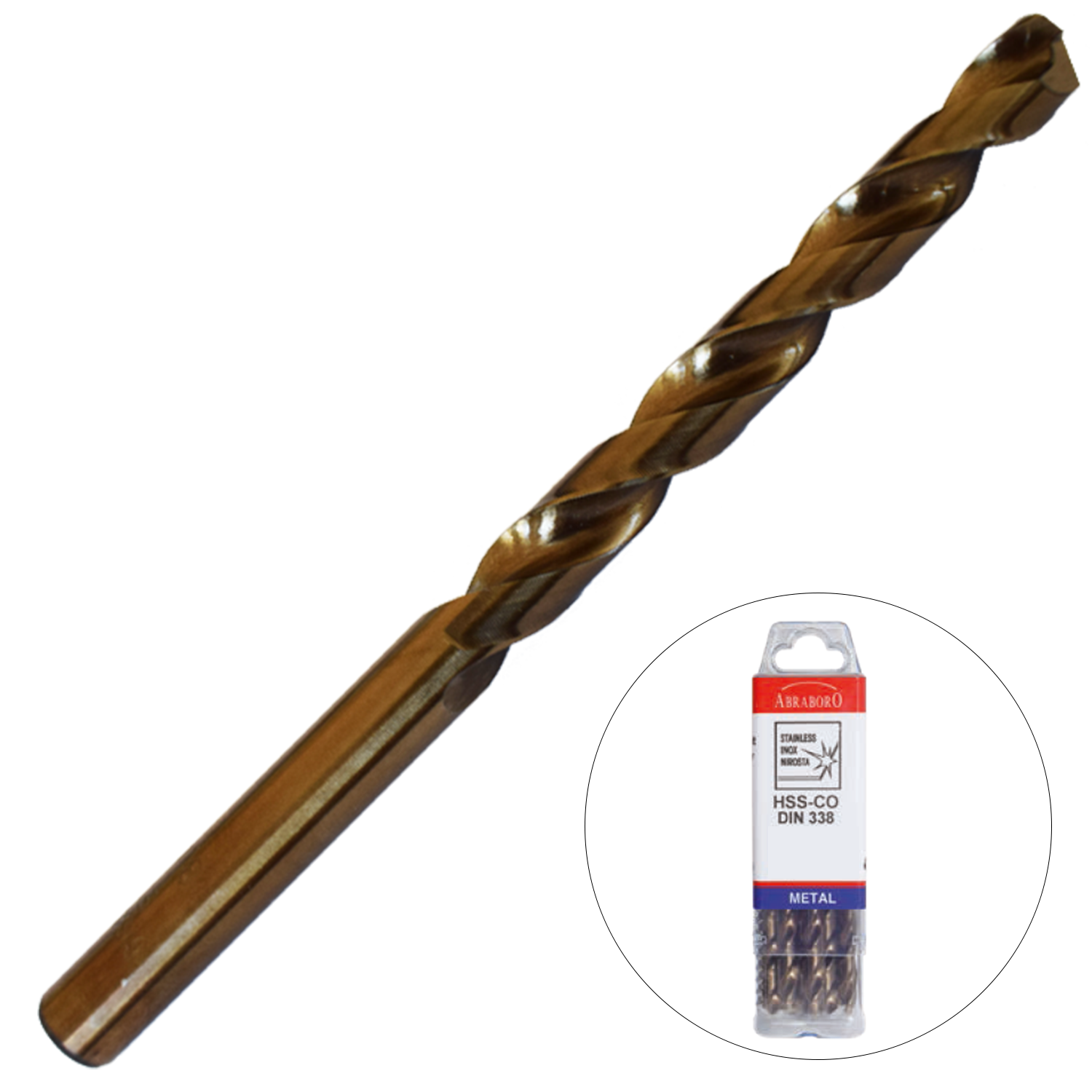 Abraboro 7.7 x 117 / 75 mm HSS-Co fémcsigafúró X-Pack, 10 db/csomag termék fő termékképe