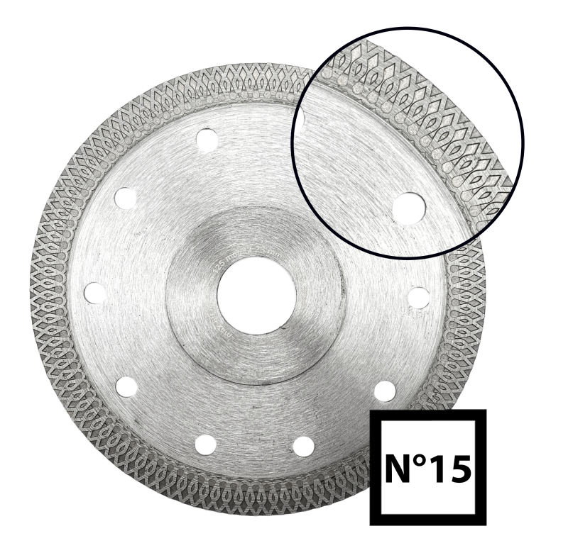 Abraboro 250 x 25.4 / 22.23 mm No.15 gyémánttárcsa termék fő termékképe