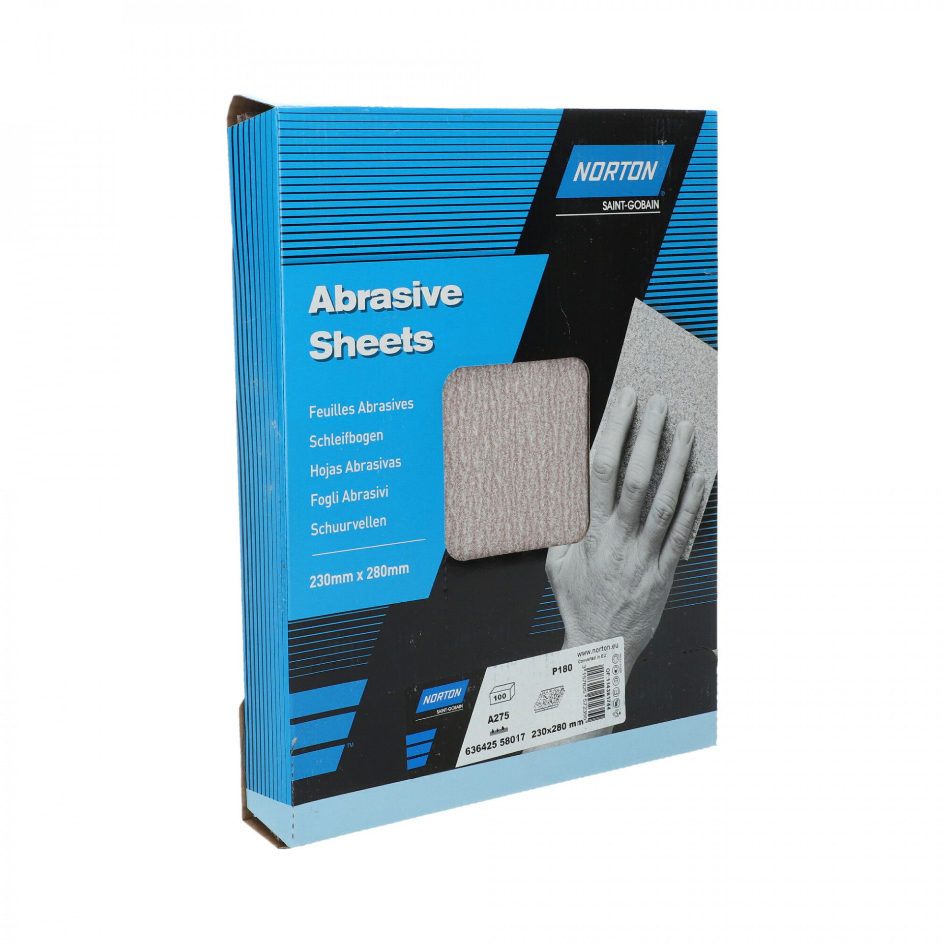 Norton Pro A275 No-Fil® csiszolópapír 230x280mm P180, 100 db/csomag termék fő termékképe