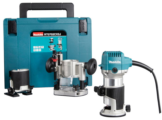 Makita RT0702CX2J élmaró (MAKPAC kofferben) + tartozékok termék fő termékképe