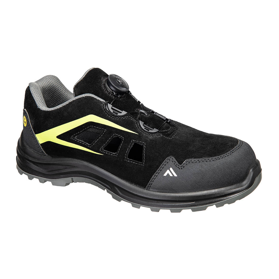 Portwest FE06 - Kompozit védőszandál S1 ESD SR FO, fekete/zöld termék fő termékképe