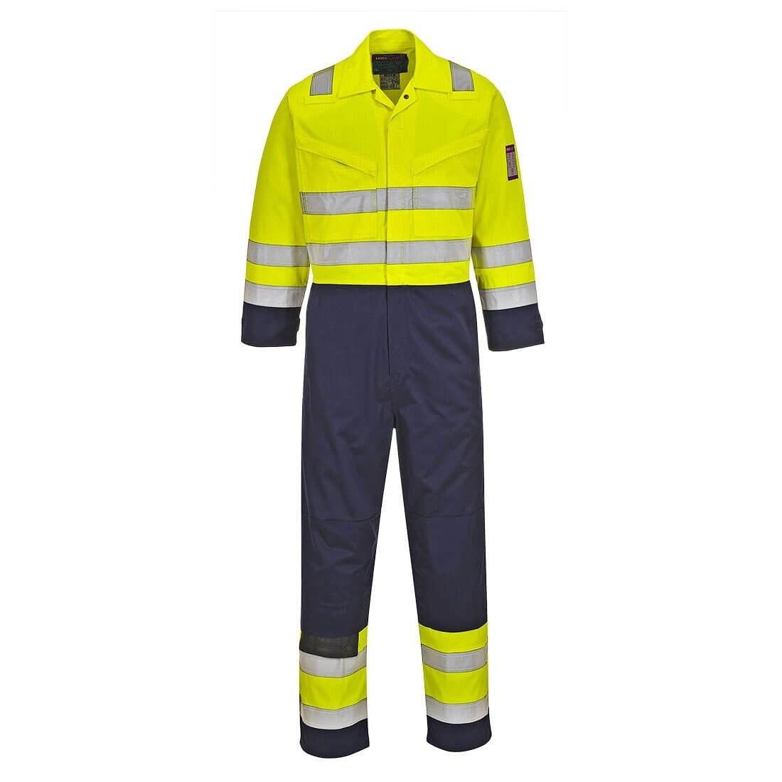 Portwest MV28 - Hi-Vis Modaflame overál, hosszított, sárga/tengerészkék termék fő termékképe